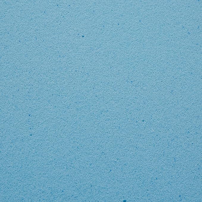 Amazon Basics Alternative Latex Queen Mattress Topper, Cooling Gel-Infused, CertiPUR-US Certified, 3 Inches, Blue