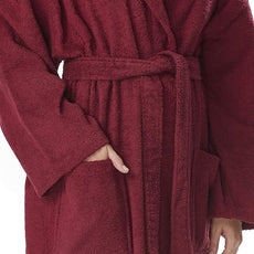 Arus Women's Hooded Classic Bathrobe Turkish Cotton Robe with Full Length Options