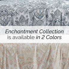 Southshore Fine Living, Inc. Paisley Duvet Cover King/California King - Premium Quality King Boho Bedding Set, Easy Care - 1 King/Cal King Duvet Cover Set with 2 Shams - Enchantment Coral