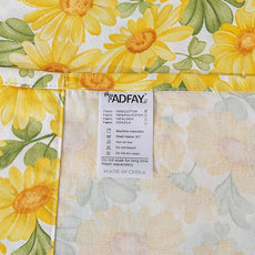 FADFAY Sheets Set Twin XL Vintage Sunflower College Bedding Rustic Yellow Dorm Sheets Shabby Farmhouse Bedding 100% Percale Cotton Breathable Beddings with Deep Pocket Fitted Sheet 4Pcs, Twin XL Size