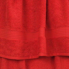 Cotton Paradise Hand Towels for Bathroom, 100% Cotton Turkish 4 Piece Hand Towel Set, Soft Absorbent Face Towels, Red Hand Towels