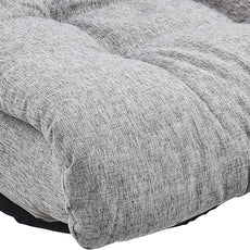 Amazon Basics Swivel Foam Lounge Chair with Headrest, Floor-Compatible, Adjustable, Gaming, 26.3D x 23.5W x 13.7H in, Grey