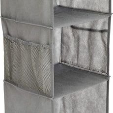 Amazon Basics 6-Tier Hanging Closet Shelf Organizer With Pockets, 8.5