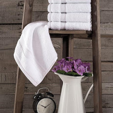 BAGNO MILANO Turkish Towels, Ultra Soft, Plush Luxury Turkih Cotton Bath Towels, Quick Dry Towel Set Made in Turkey (White, 6 Pcs Towel Set)