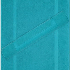 Cotton Paradise 100% Cotton Bath Mats for Bathroom Floor Set of 2 Pack, 20x34 Soft Absorbent Washable Quick Dry Tub Bathmat, Aqua Towel Bath Mat