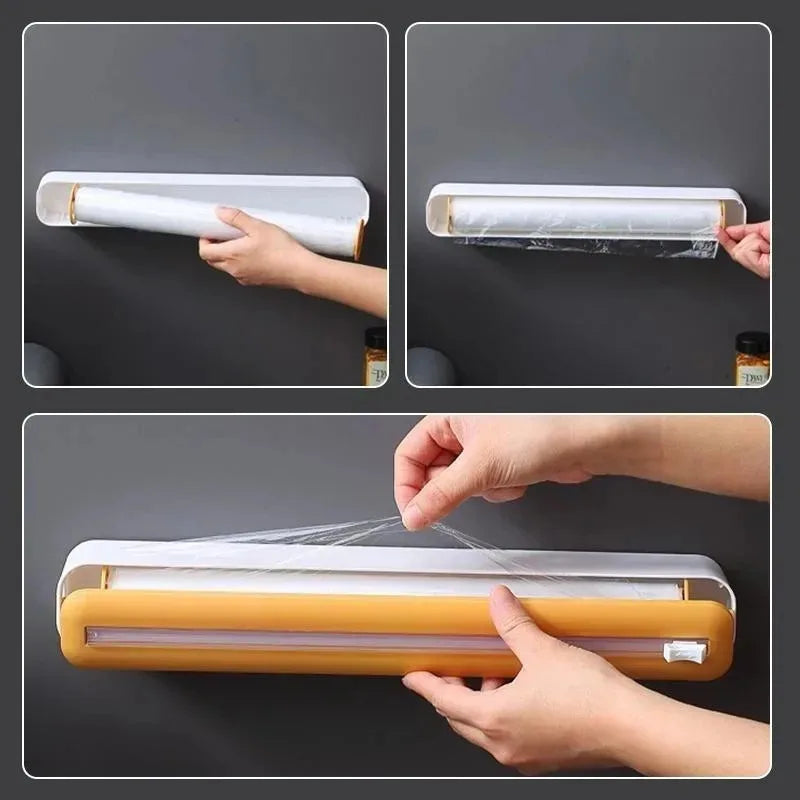 Plastic Wrap Dispensers Multi-purpose Cling Film Dispenser